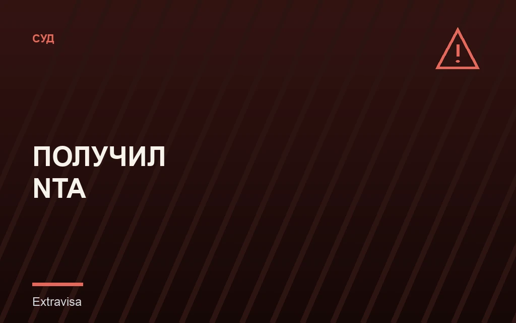 Получил Notice to Appear: первые шаги